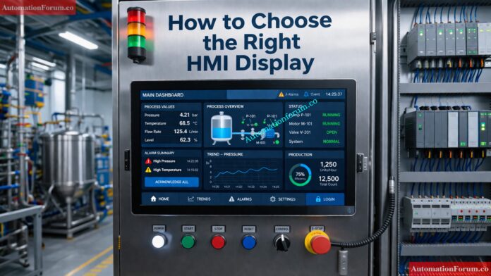 How to Choose the Right HMI Display for Industrial Automation