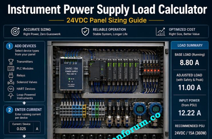 Instrument Power Supply Load Calculator: 7 Critical Steps for Accurate 24VDC Power Supply Sizing