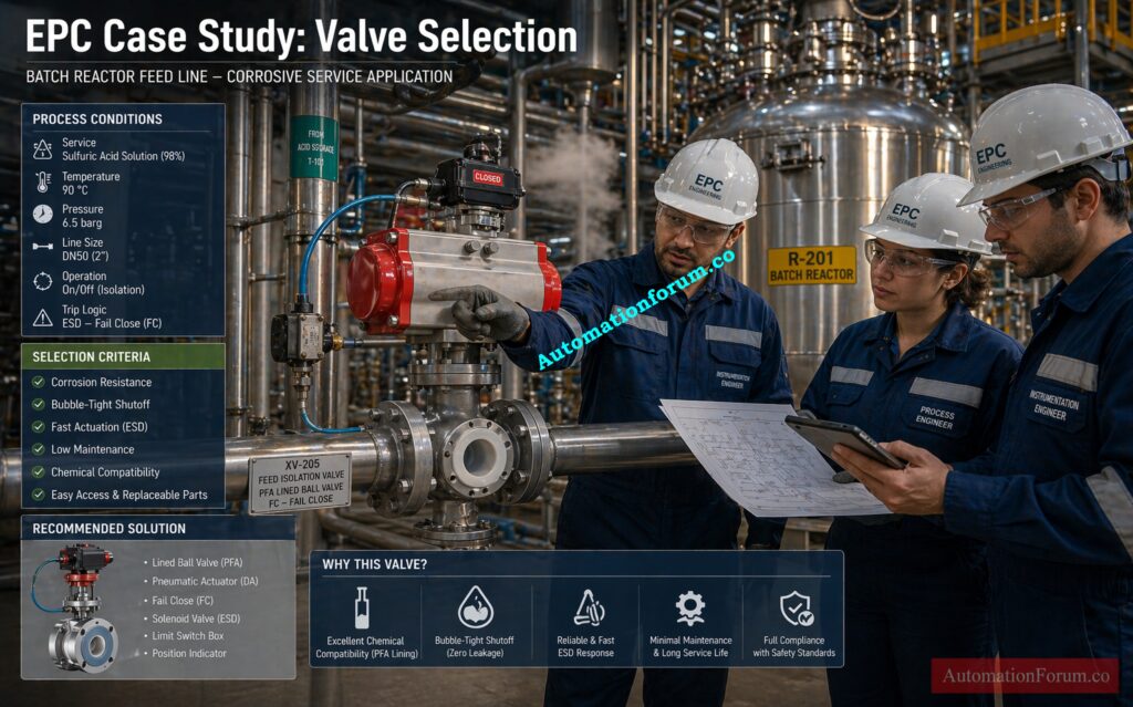 Real Industrial Case Study on ON OFF Valve Selection - ON OFF Control Valve Type Selection Procedure for EPC Engineering