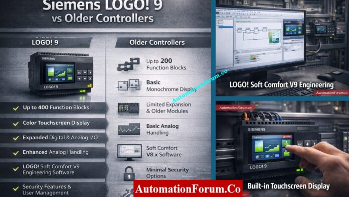 Siemens LOGO! 9 Explained: Features, Benefits and Comparison with Older Siemens Controllers