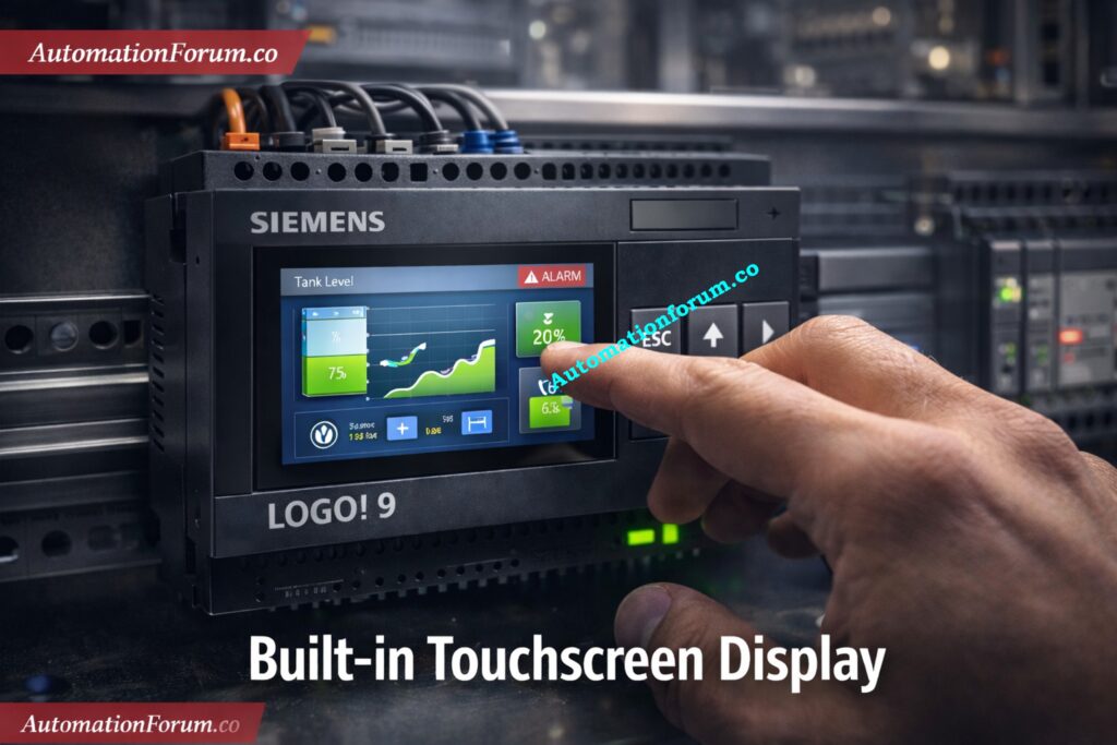 Modern Visualization and Touchscreen Interface - Siemens LOGO! 9