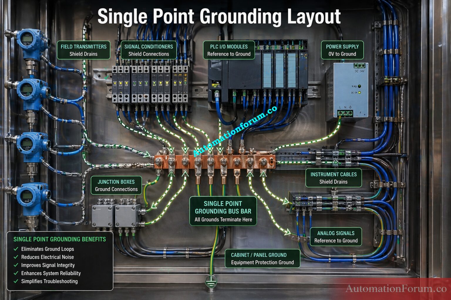 Single Point vs Multiple Point Grounding in Instrumentation Systems