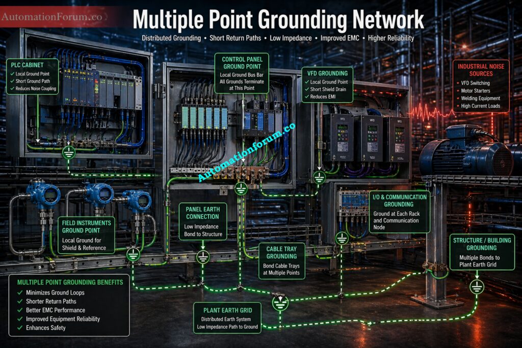 What is Multiple Point Grounding in Industrial Systems