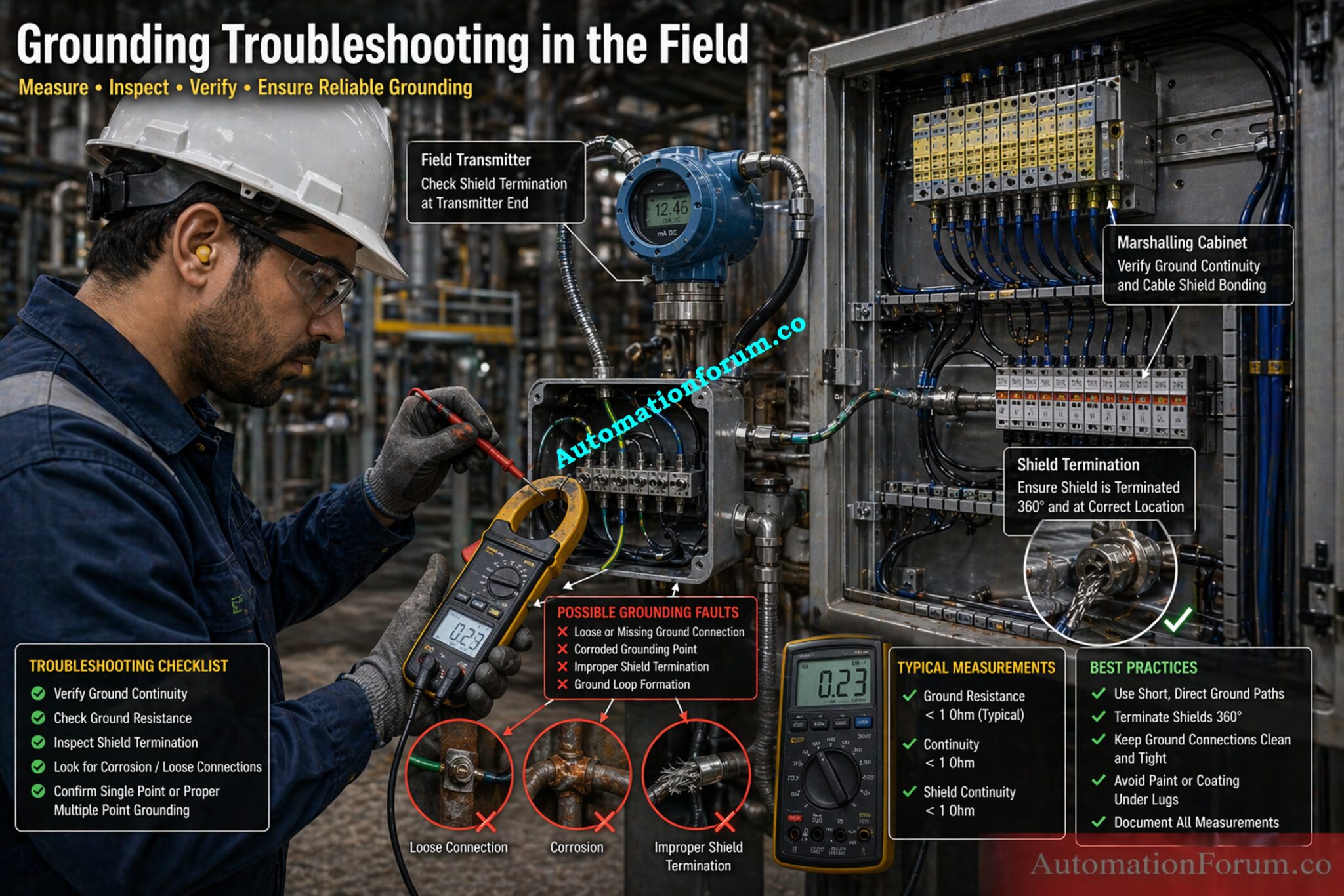 Single Point vs Multiple Point Grounding in Instrumentation Systems