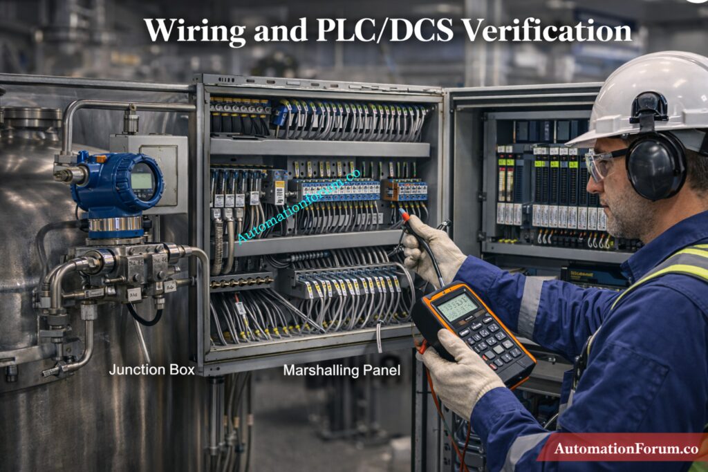 Verify Wiring from Field to PLC/DCS - Troubleshooting Checklist for Closed Tank DP Type Level Transmitter
