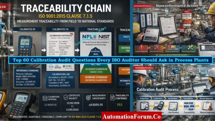 Top 60 Calibration Audit Questions Every ISO Auditor Should Ask in Process Plants