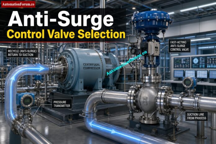 Anti-Surge Control Valve Selection and Sizing - Complete Engineering Guide