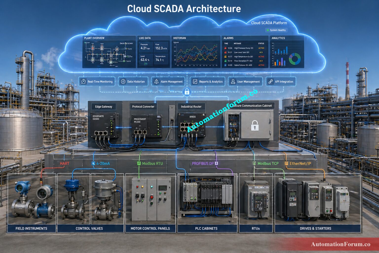 Cloud Based SCADA in Industry | Benefits & Architecture