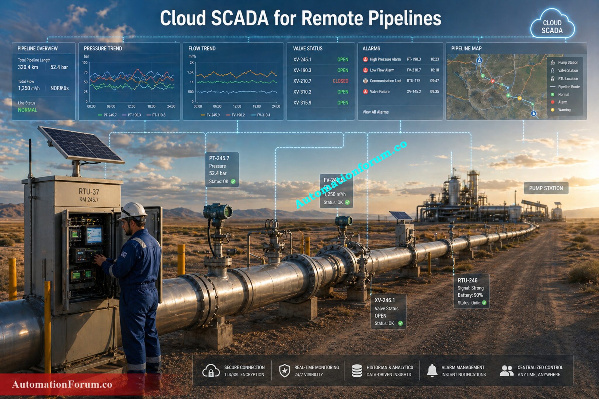 Cloud Based SCADA in Industry | Benefits & Architecture