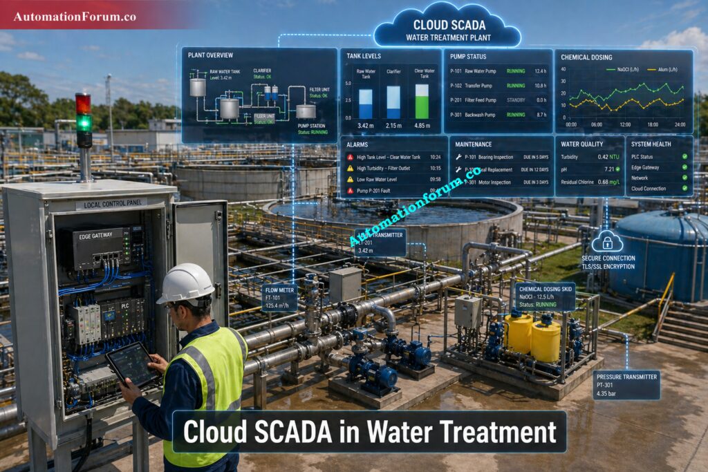 Cloud SCADA in Water Treatment Plants - Cloud Based SCADA in Industry | Benefits & Architecture
