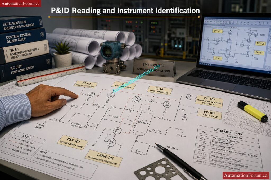 Instrumentation Designer Interview Questions and Answers for EPC Projects - How Do You Read and Interpret P&IDsin Instrumentation Engineering?