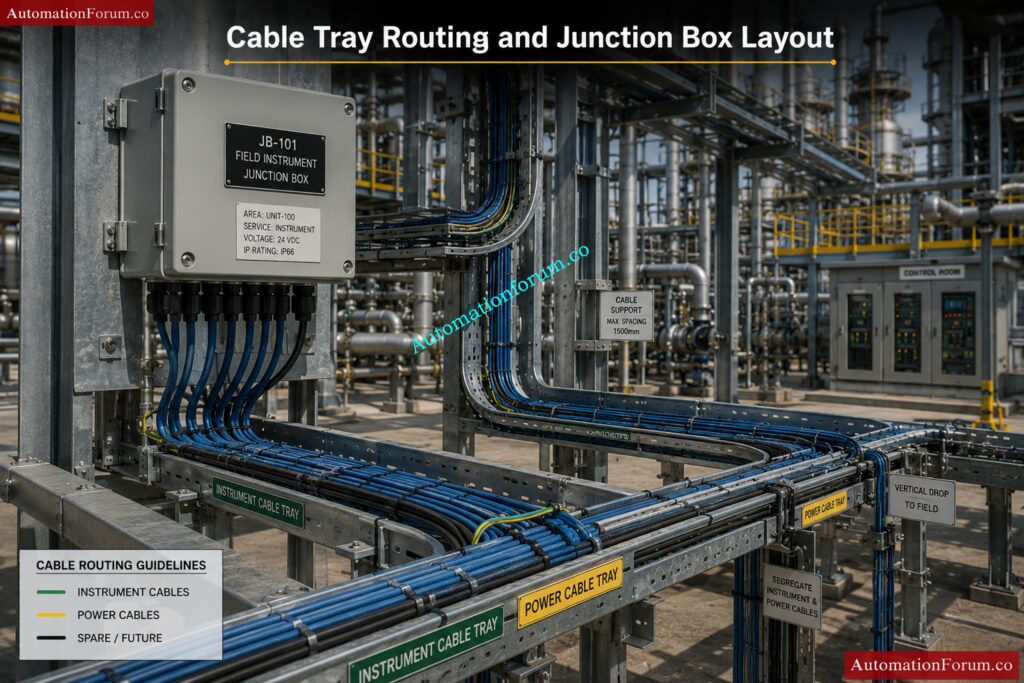 Instrumentation Designer Interview Questions and Answers for EPC Projects - Cable Tray Routing and Cable Management