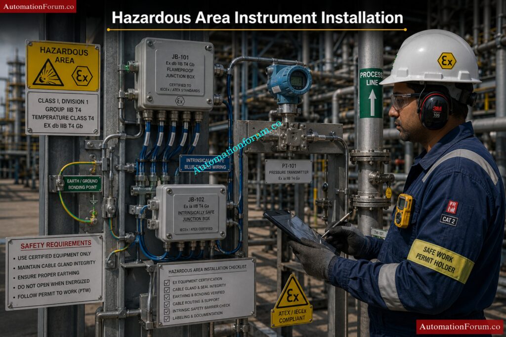 Instrumentation Designer Interview Questions and Answers for EPC Projects - Hazardous Area Design and Safety