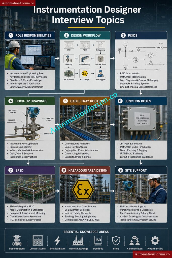 Instrumentation Designer Interview Questions and Answers for EPC Projects - How to Crack Instrumentation Design Interviews