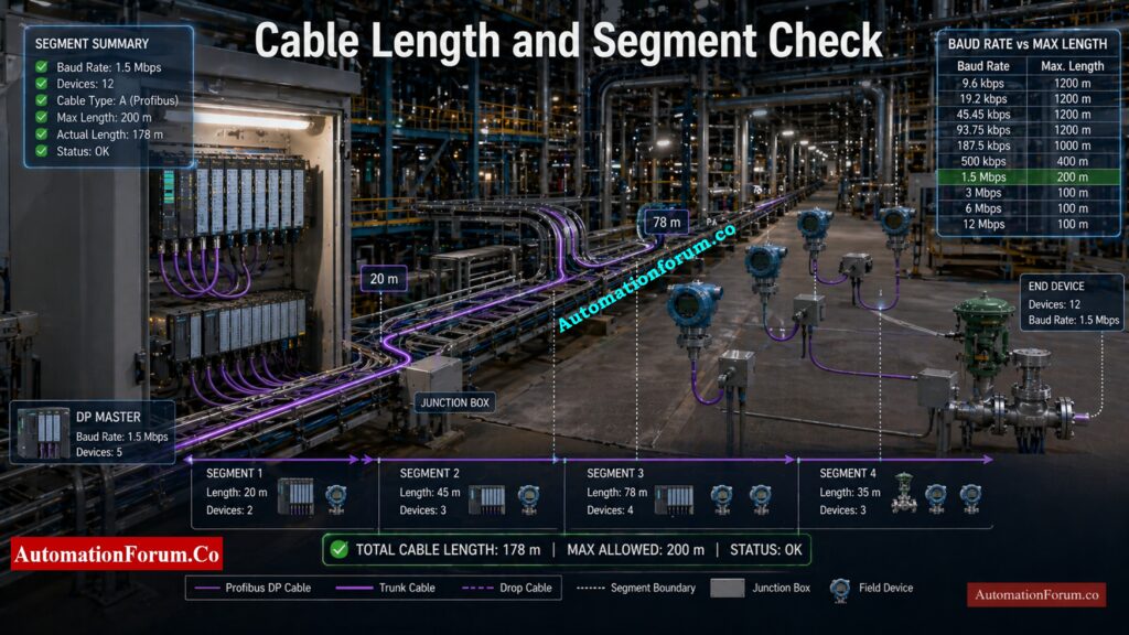 Impact of Baud Rate on Profibus Cable LengthÂ