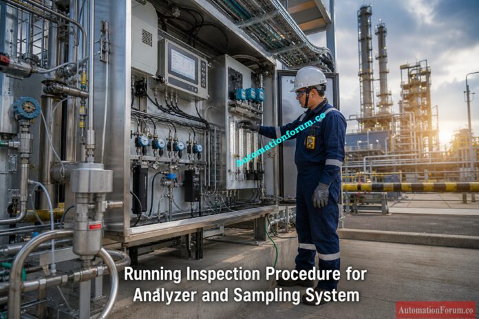 Running Inspection Procedure for Analyzer and Sampling System in Process Industries