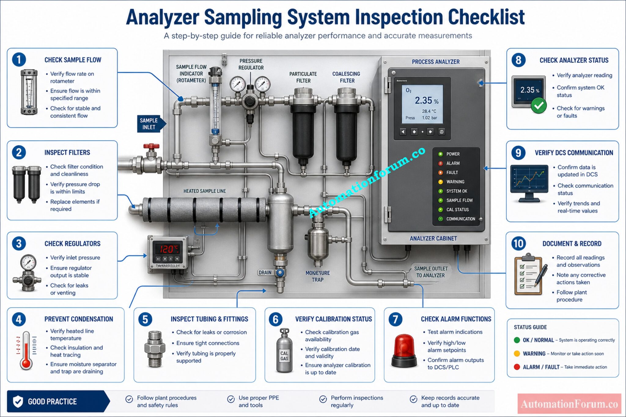 Running Inspection Procedure for Analyzer and Sampling System + Checklist