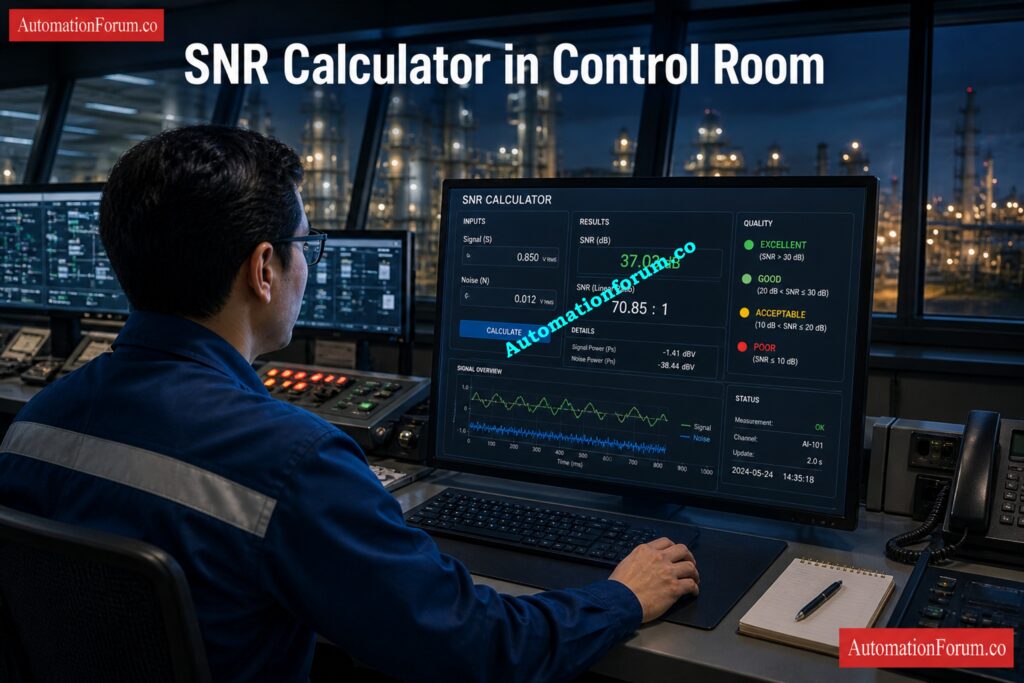 SNR Calculator Output Interpretation