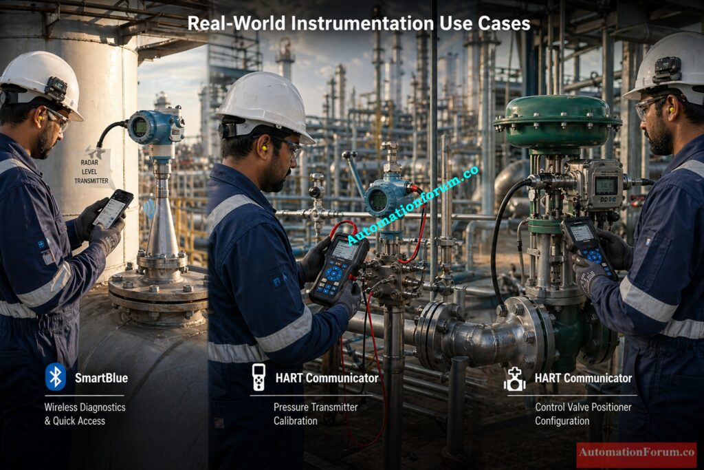 Real World Use Cases  -   SmartBlue vs HART Communicator