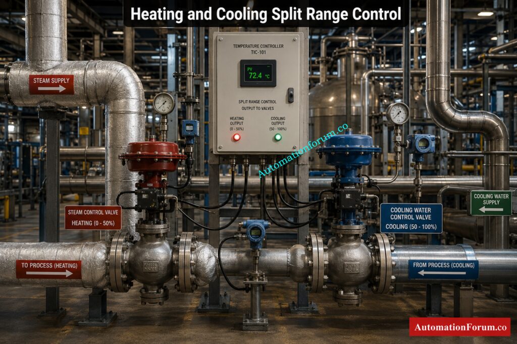 Industrial Applications of Split Range Control