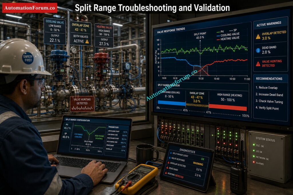 Real Engineering Challenges in Split Range Control