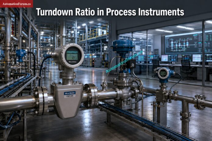 Turndown Ratio Calculator for Process Industries | Instrument Selection Guide