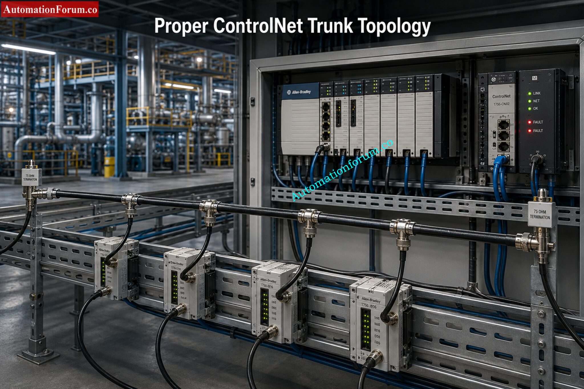 Why 75 Ohm Termination Resistor is Used in ControlNet Networks