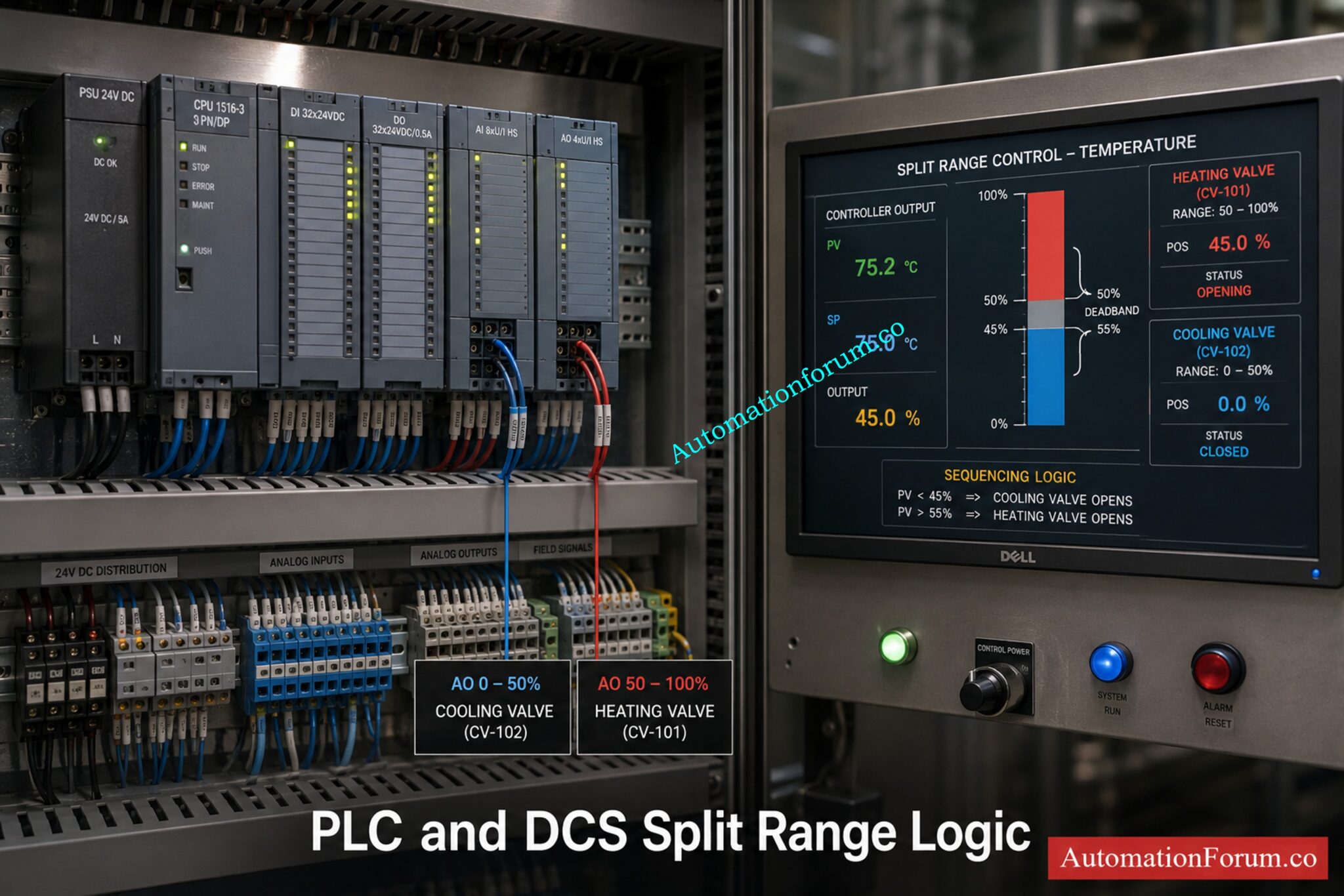 Why Split Range Control is Used in Industrial Automation | PLC and DCS ...