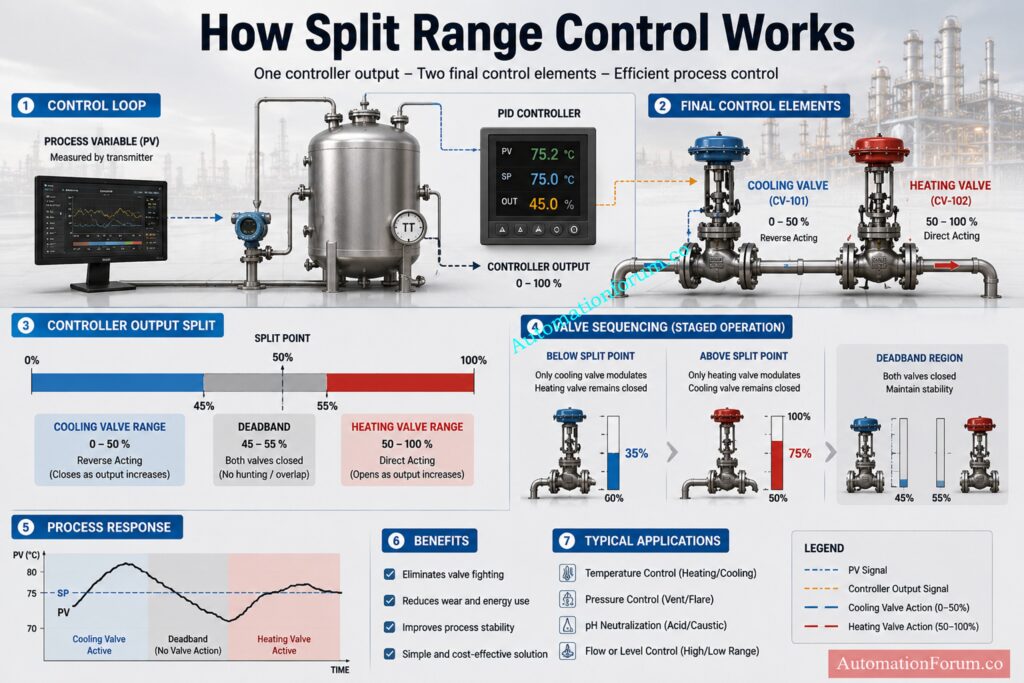 Why Split Range Control is Used in Industrial Automation
