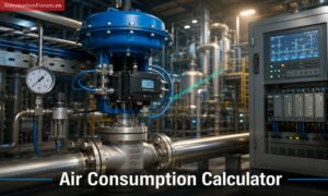 Air Consumption Calculator for Pneumatic Control Valves, Actuators, and Instrument Air System Sizing