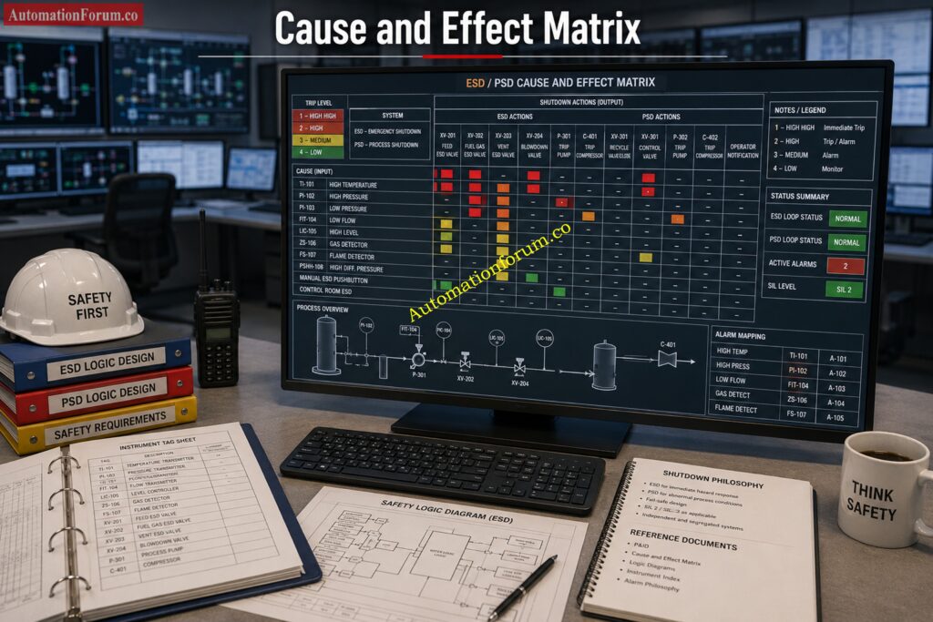 How Cause and Effect Logic Works in ESD and PSD Systems