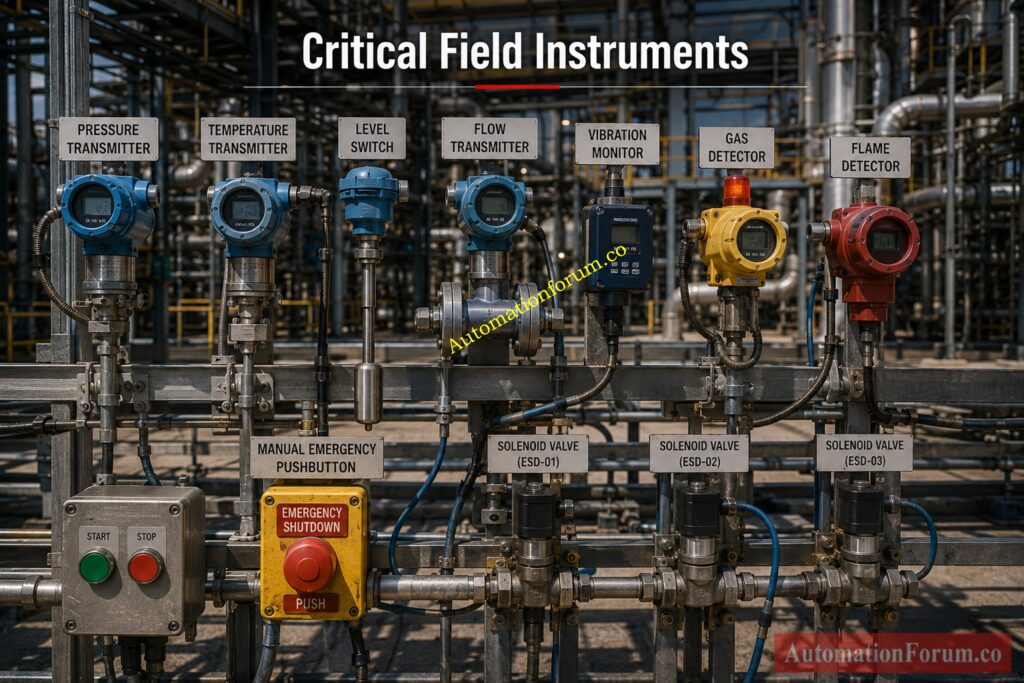 Field Instruments Used in PSD and ESD Shutdown Systems