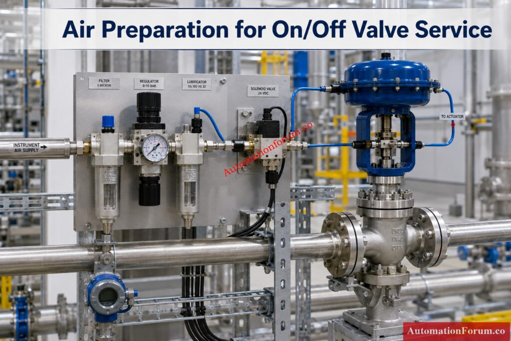 Check Actuator Size and Air Consumption - FRL Unit Selection Procedure for On Off Instrumentation Control Valves