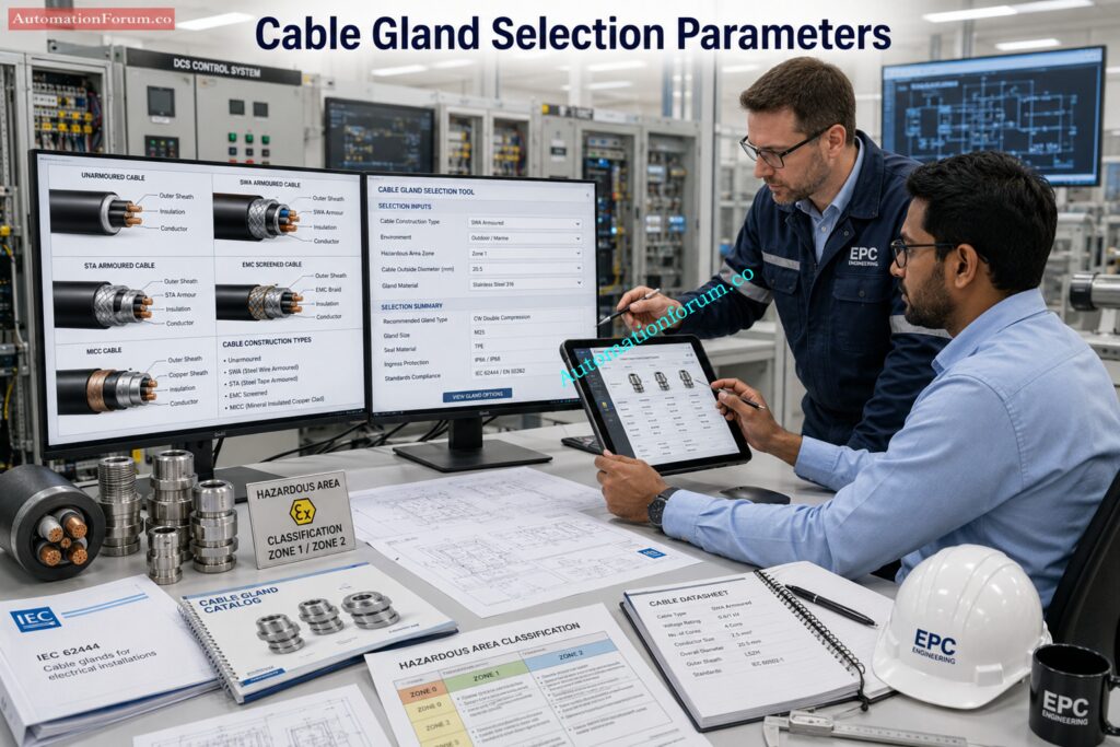 How the Instrument Cable Gland Selector Calculator Works