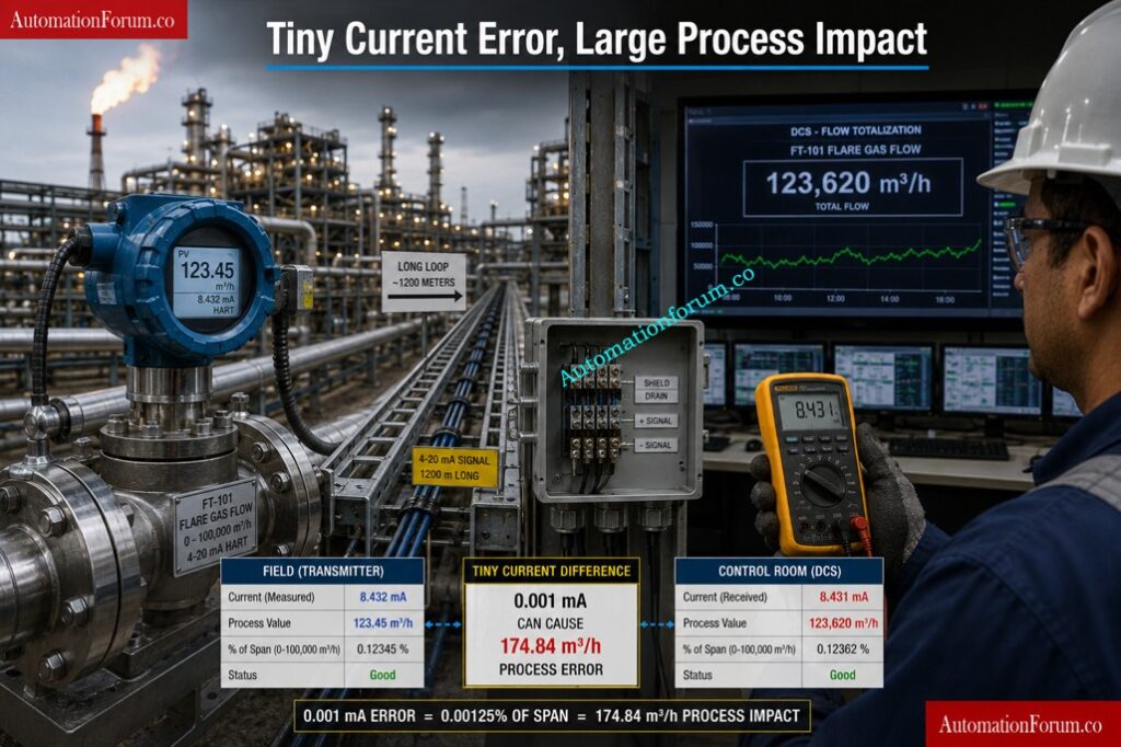 Loop Current Drop vs Process Value Error Table - Loop Checking Field vs Control Room Reading Mismatch Explained