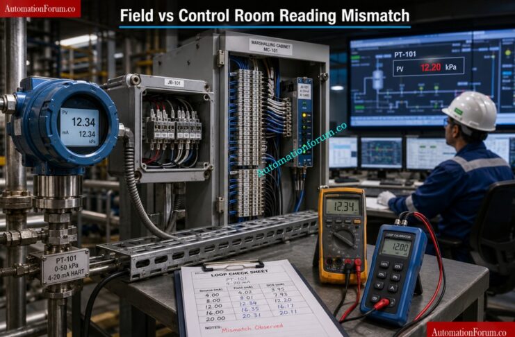 Loop Checking Field vs Control Room Reading Mismatch Explained
