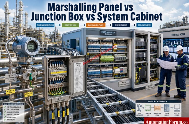 Marshalling Panel vs Junction Box vs System Cabinet: Complete Guide for Instrumentation and Control Engineers
