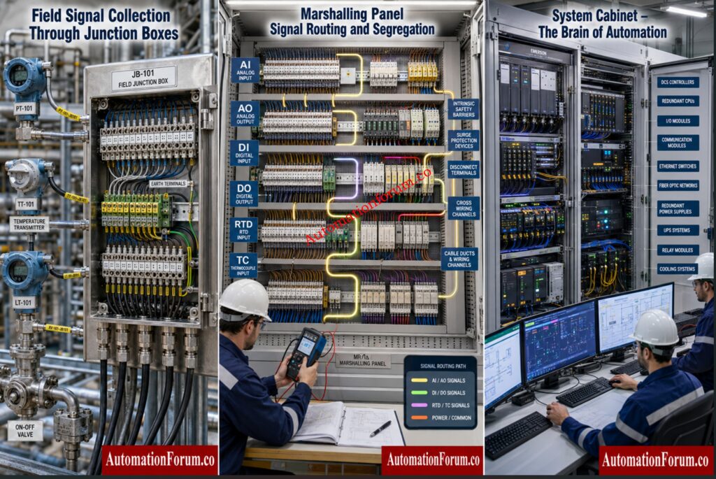 Signal Segregation in Marshalling Panels