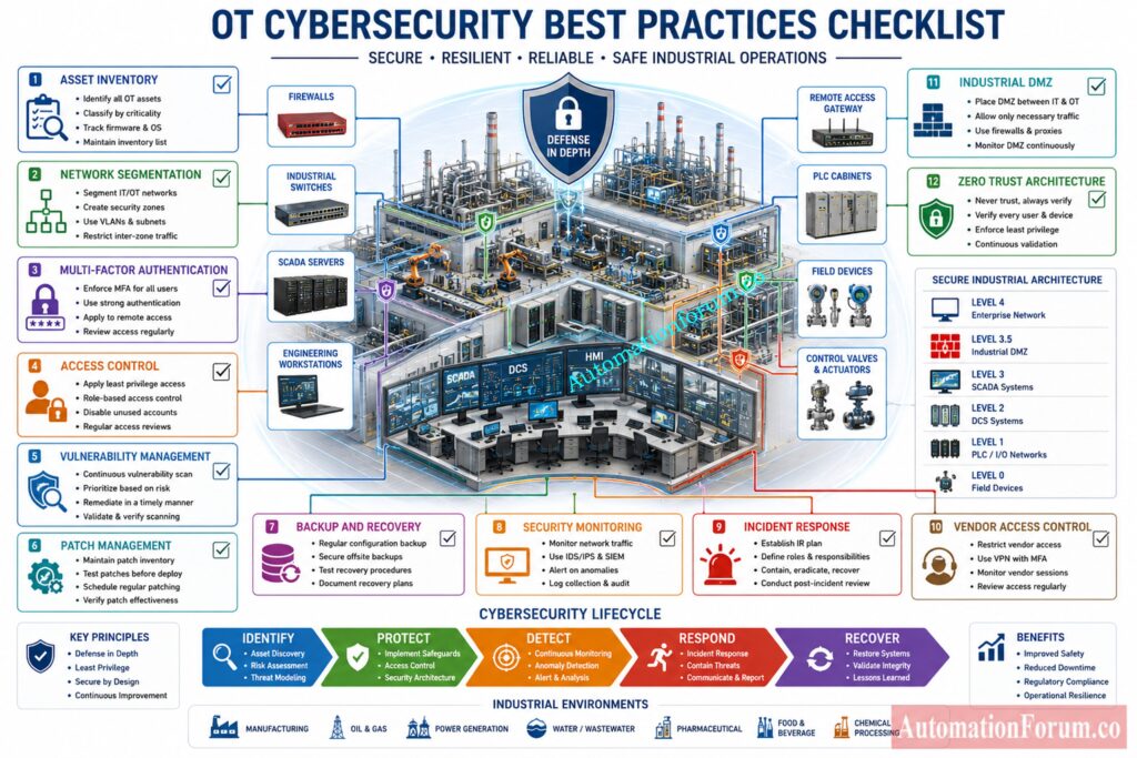 OT Cybersecurity Compliance Checklist for Industrial Organizations