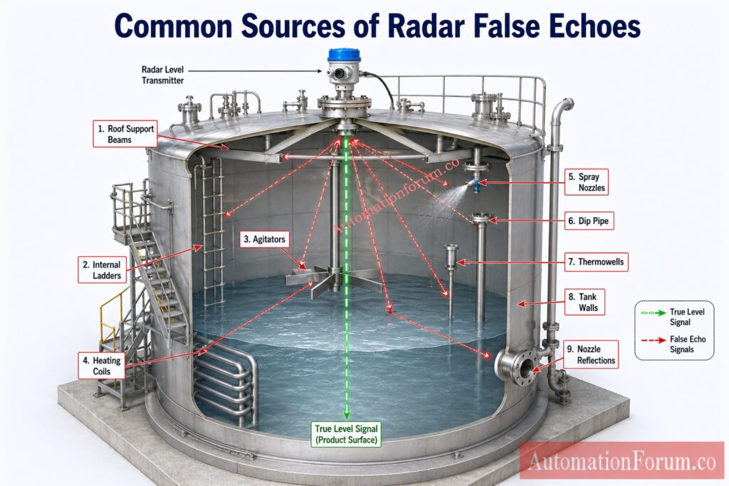 What Is a False Echo in a Radar Level Transmitter?