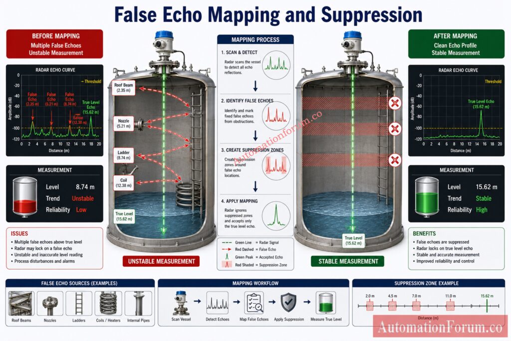 How to Perform Radar False Echo Mapping