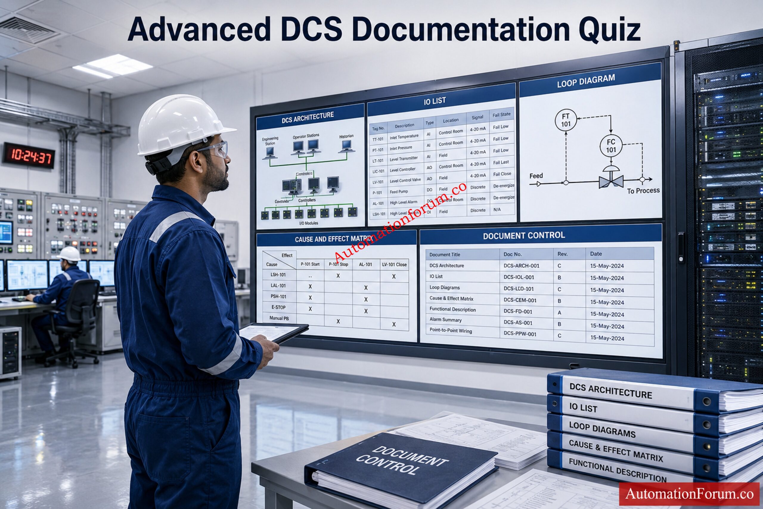 Advanced DCS Documentation Quiz with Answers for Process Industries
