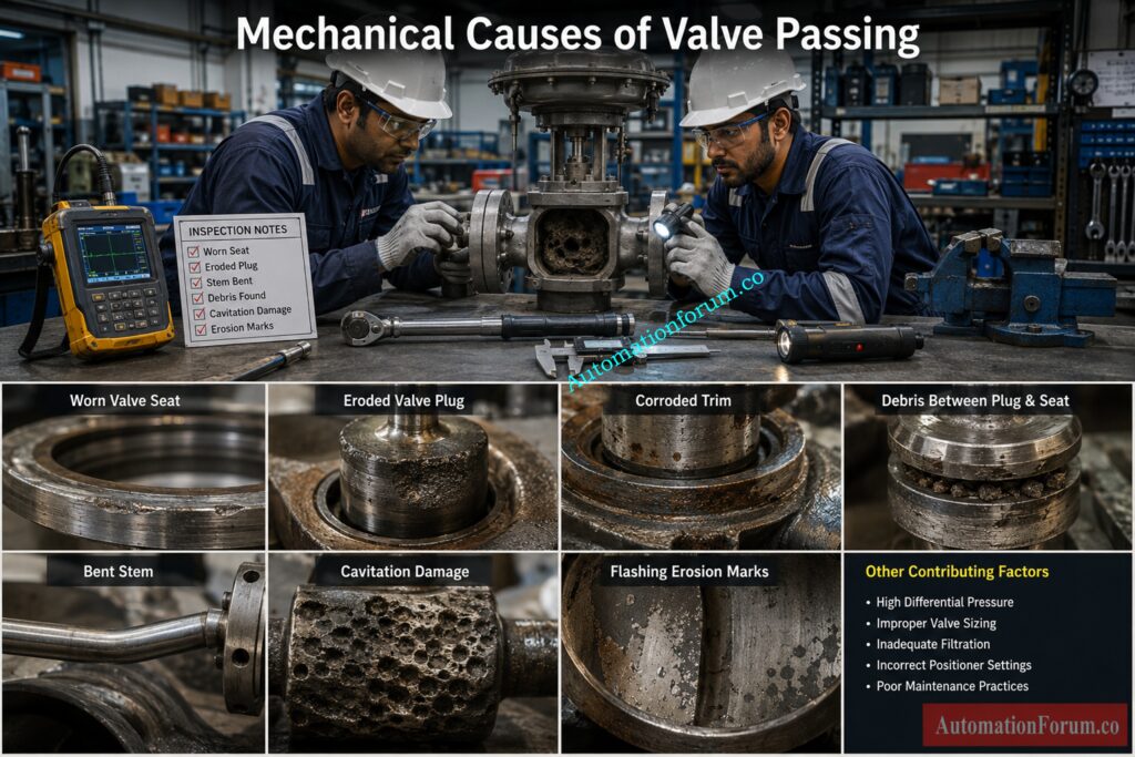 Major Causes of Control Valve Passing