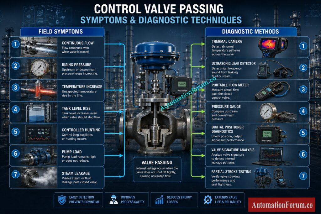 Common Symptoms of a Passing Control Valve