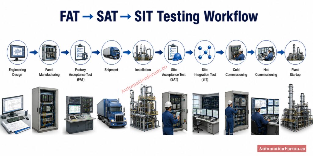 Complete Industrial Automation Project Testing Timeline
