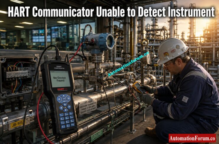 HART Communicator Unable to Detect Instrument: Complete Troubleshooting Guide (No Device Found Error)