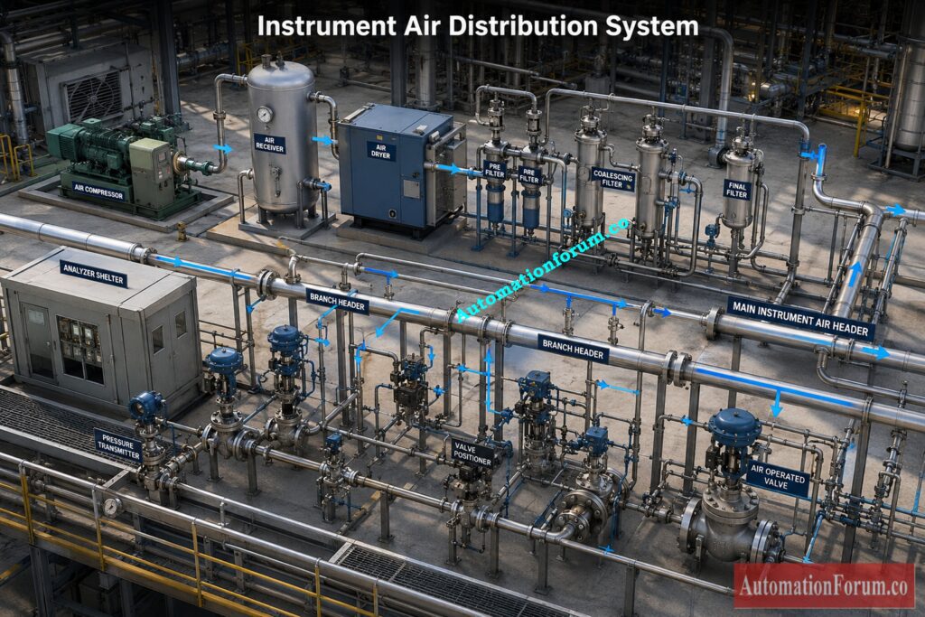 What Is Instrument Air Header Pressure Drop in Compressed Air Systems?