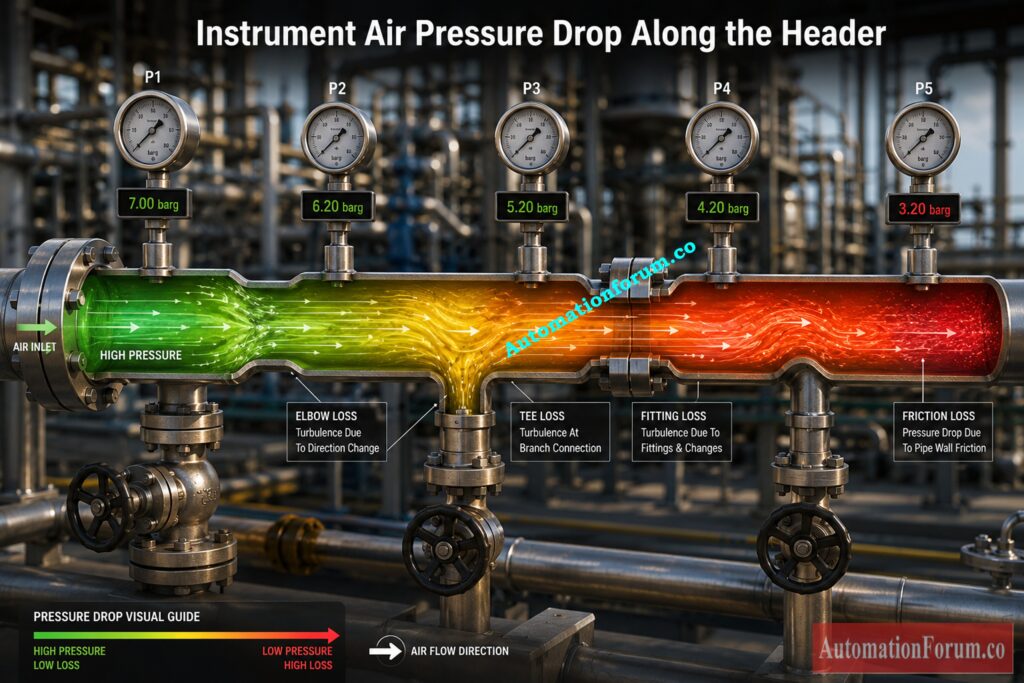 Engineering Principles Behind the Instrument Air Header Pressure Drop Calculator