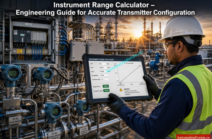 Instrument Range Calculator | Calculate Span, Rangeability, Turndown Ratio & Calibration Range