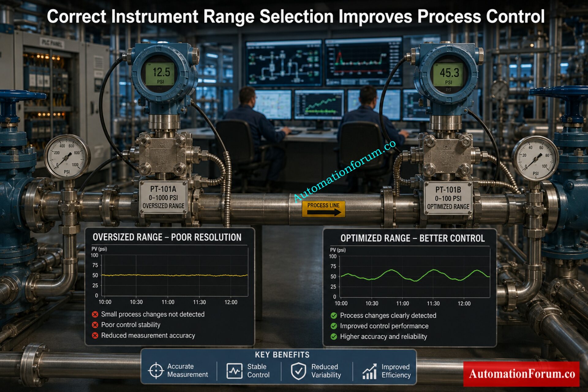 Instrument Range Calculator | Span, Rangeability & Turndown Ratio